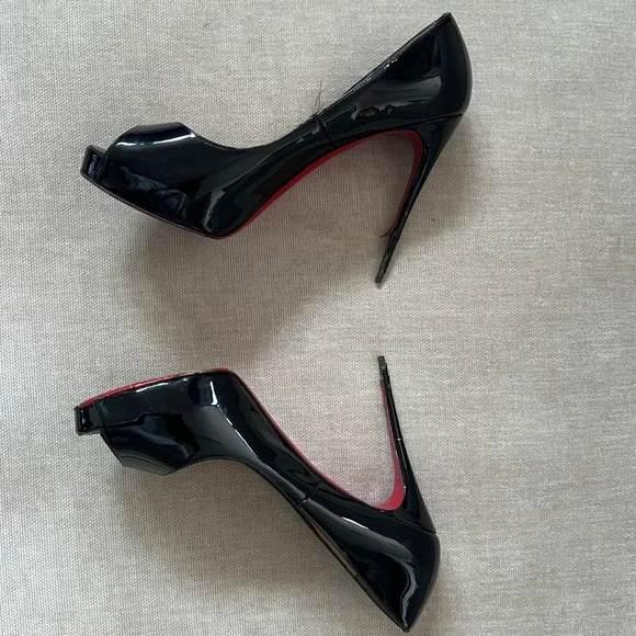 Louboutin Prive Open toe pump well worn - Picture 2 of 6